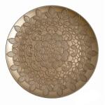  Iris dekor tálca kör 33cm csipke arany (671890)