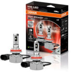 OSRAM Night Breaker LED Smart H16 ködlámpa szett, extra széles fénynyaláb, 6000K hidegfehér fény, akár 6-szor hosszabb élettartam, PGJ19-3 foglalat, 64219DWNBSM-2HB, 2db/csomag (64219DWNBSM-2HB)