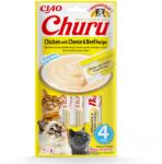  Inaba Cat Ciao Churu krémes macskaeledel - csirke, sajt, marha 4 x 14 g