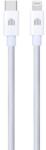 Dviced Cablu de date Dviced DV120006, USB-C la Lightning, Nylon Textil, 1, 25m (Alb) (DV120006)