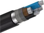 PGA Cablu electric ACYABY aluminiu cu izolatie PVC si manta metalica rigid ACYABY 3 x 240 + 120 mmp