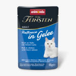 Animonda Vom Feinsten 24x85g Animonda Vom Feinsten Adult Raffinesse Csirke & lazac aszpikban nedves macskatáp
