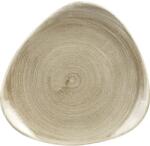 Churchill Stonecast Antique Taupe lapos tányér, háromszög, ø: 192 mm