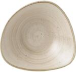 Churchill A CHURCHILL Stonecast Nutmeg Cream mély tányér, háromszög alakú, átmérő: 235 mm