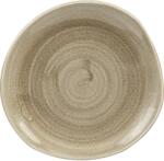 Churchill Stonecast Antique Taupe lapos tányér, organikus, ø: 186 mm