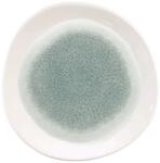 Churchill Raku Topaz Blue lapos tányér, organikus, ø: 186 mm