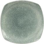 Churchill Raku Topaz Blue lapos tányér, négyzetes, hossza: 215 mm