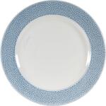 Churchill Isla óceánkék lapos tányér, zászló, átmérő: 276 mm