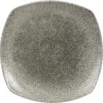 Churchill Raku Quartz Black lapos tányér, négyzet alakú, hossz: 215 mm (221101447)
