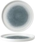 Churchill Raku Topaz Blue lapos tányér, magasított peremmel, Ø: 260 mm