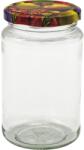 Gastro 6 darabos 370 ml-es befőttesüveg készlet, gyümölcs motívumú fedéllel