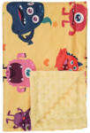 Foxy Baby Minky Super Soft babatakaró 75x100 - Sárga - Szörnyecskék - pindurka