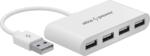 AlzaPower USB-A (M) to 4× USB-A 2.0 (F) USB Hub - fehér (APW-HAC4A2W)
