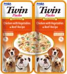 Inaba Foods Dog Twin Packs - pui cu legume & vită 2 x 40 g