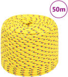 vidaXL sárga polipropilén hajókötél 10 mm 50 m (152613)
