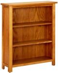 vidaXL 3 szintes tömör tölgyfa könyvespolc 70 x 22, 5 x 82 cm (244468)
