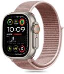 Tech-Protect nylon szíj Apple Watch 6 / 7 / 8 / 9 / 10 / SE / Ultra 1 / 2 (44 / 45 / 46 / 49 MM) - rózsaszín