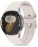 Tech-Protect szilikon szíj Samsung Galaxy Watch 4 / 5 / 5 Pro / 6 / 7 / FE készülékhez - bézs