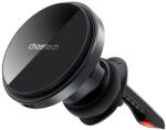Choetech T204-F mágneses autós tartó 15W vezeték nélküli töltéssel - fekete