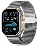 Tech-Protect Milano szíj Apple Watchhoz 6 / 7 / 8 / 9 / 10 / SE / Ultra 1 / 2 (44 / 45 / 46 / 49 MM) - Ezüst