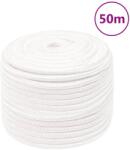 vidaXL teljesen fehér polipropilén hajókötél 14 mm 50 m (152569)