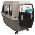M-Pets Cusca transport cu ferestre din gratii metalice, IATA approved, NEW CARRIER TRANSIT, M, 53.00 cmx33.00 cmx72.60 cm
