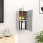vidaXL 2 db betonszürke falra szerelhető TV-szekrény 30, 5 x 30 x 30 cm (804494)