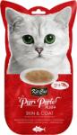 KIT CAT Recompense lichde pentru pisici Kit Cat Purr Puree Plus+ Skin & Coat , ton si ulei de peste, 4x15g