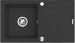 Pyramis Next gránit mosogató 77x44 cm fekete 070006801 (070006801)