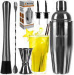 Ruhhy Mixer bartender készlet, 6 db-os, rozsdamentes acélból