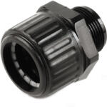 Univolt HGL 2020 fekete halogénmentes egyenes tömszelence gégecsőhöz, IP54 011790 Univolt (011790)