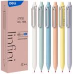Deli Pix cu gel, varf 0.5 mm, negru, Infini DELI (DLEG338-BK)