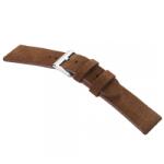 STAILER Premium Alaska nubuck bőr óraszíj, barna 22/20 L - orabox