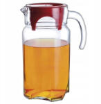 PASABAHCE Carafa cu capac rosu 1.7L, Luna (64358)