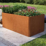 PRIMEYARD Magaságyás 200 x 107 x 80 cm, corten acél, Rozsdaszerű kivitelben - (GFPV00822)