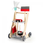 ECOTOYS Antemergator din lemn XXL cu aspirator si elemente pentru curatenie Ecotoys 4404 (EDI4404)