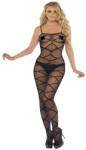 RENÉ ROFÉ Catsuit Rene Rofe Strapped Up Sheer Bodystocking Black One Size