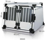 TRIXIE Cusca Transport Auto Trixie Dublu Metal, 95x69x88 cm