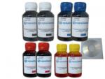 Alphachem Set Flacon Cerneala AlphaChem Compatibil Canon 2x100ml PG-560XL Negru, 2x100ml CLI-561XL 0, 2x100ml CLI-561XLM Magenta, 2x100ml CLI-561XLY Galben, 8buc Cdr Maxell cu plic