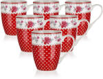 BANQUET Cană din ceramică Banquet ROSA 340 ml, roșu, ,