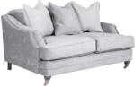 London House Canapea Belvedere 2 locuri catifea Chenille Gri (VL152) Canapea