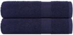 vidaXL Кърпи за баня FROGN 2 бр. тъмносини 100x150 см 360 г/м2 (136788)