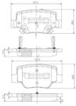 NIPPARTS set placute frana, frana disc NIPPARTS N3612040 (N3612040)