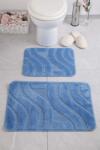 Confetti Set covorase de baie 2 piese Confetti Symphony Blue Covor baie