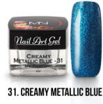 Mystic Nails Festő Színes Zselé - 31 - Creamy Metallic Blue (HEMA-free) - 4g