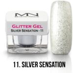 Mystic Nails Csillám Zselé - no. 11. - Silver Sensation - 4g