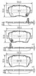 NIPPARTS set placute frana, frana disc NIPPARTS J3608026 - piesa-auto