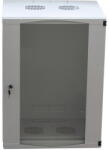 LogiLink CABINET 19" LOGILINK 9U 540x450mm, fixare pe perete, Flatpack (dezasamblat), Light Grey, usa sticla cu blocare, otel 1.2mm, sarcina maxima 30Kg, "W09F64G (W09F64G)