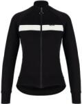 SANTINI Férfi Santini Adapt Wool Thermal Jersey kerékpáros melegítő pulóver S fekete
