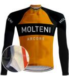 REDTED Vintage kerékpáros mez (gyapjú) Molteni Orange - REDTED M fekete